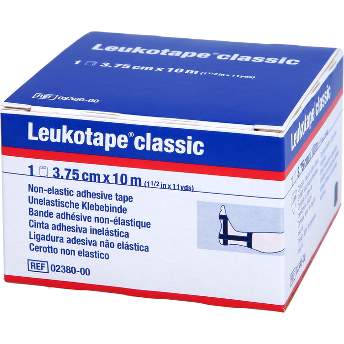 Leukotape classic 3,75 cm x 10 m schwarz Klebebinde, 1 pcs. Pack