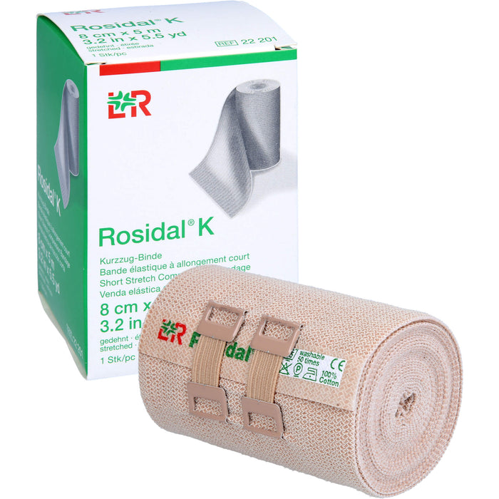 Rosidal K Kurzzug-Binde 8 cm x 5 m, 1 pcs. Bandage