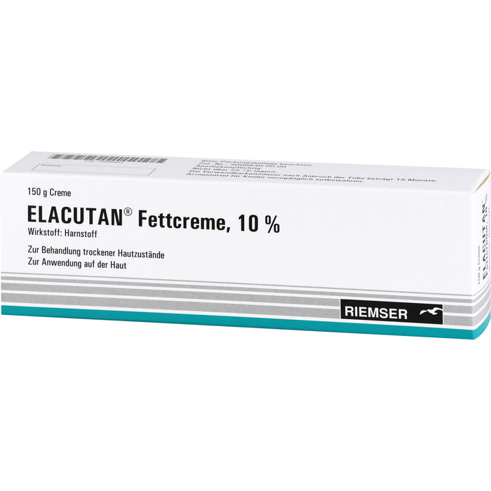 Elacutan Fettcreme 10 % zur Behandlung trockener Hautzustände, 150 g Creme