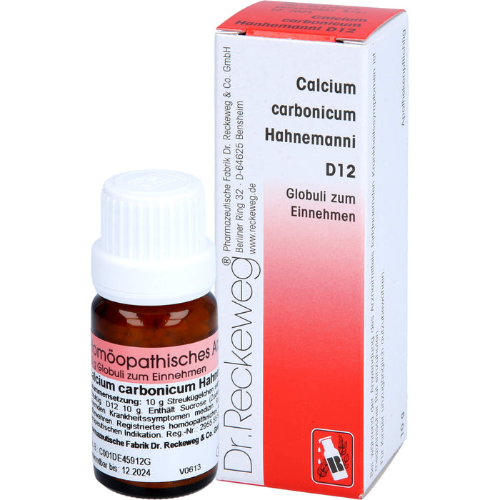 DR. RECKEWEG & CO Calcium carbonicum Hahnemanni D 12 Globuli, 10 g Globuli