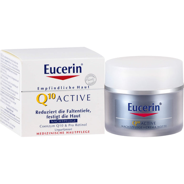 Eucerin Q10 Active Anti-Falten Nachtpflege Creme, 50 ml Cream