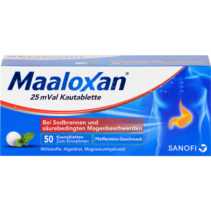 MAALOXAN 25 mVal Kautabletten, 50 pcs. Tablets