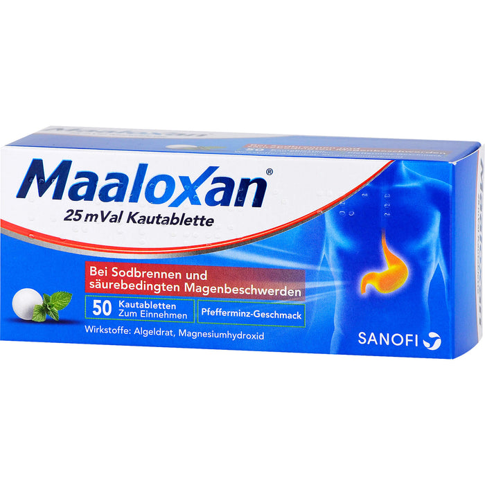 MAALOXAN 25 mVal Kautabletten, 50 St. Tabletten