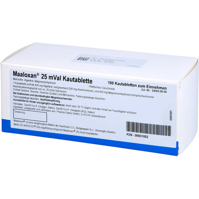 Maaloxan 25 mVal Gerke Kautablette, 100 St. Tabletten