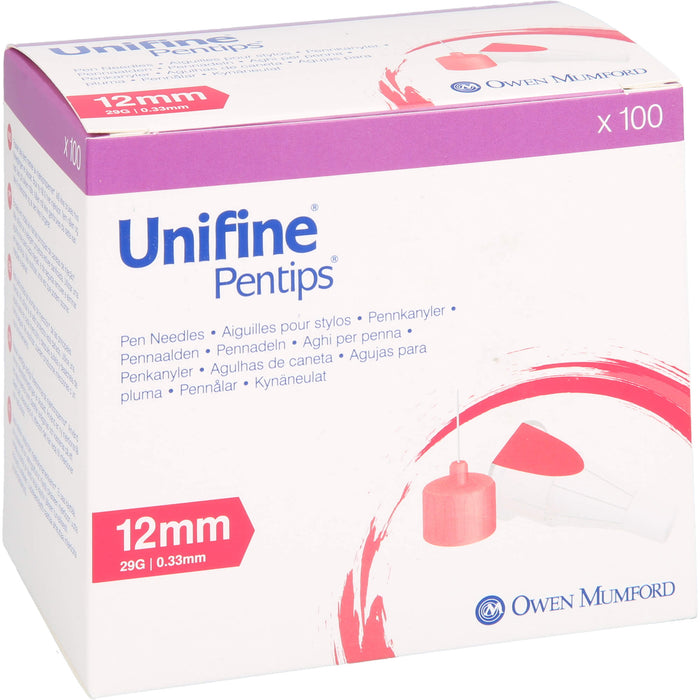 Unifine Pentips 12mm 29G, 100 St KAN