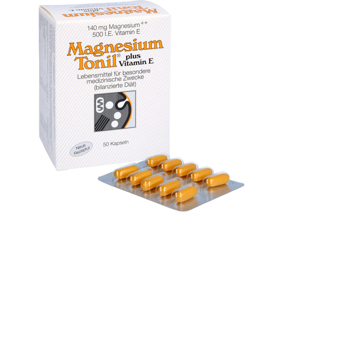 Magnesium Tonil plus Vitamin E Kapseln, 50 pc Capsules