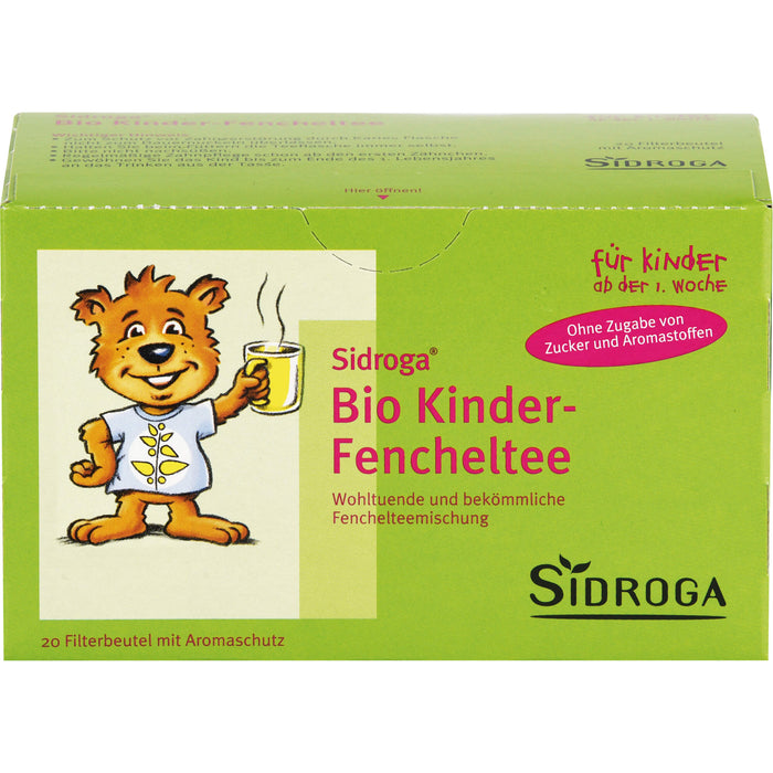 Sidroga Bio Kinder Fencheltee, 20 pcs. Filter bag