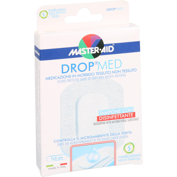 DROP med 7 x 5 cm steriler Wundverband, 5 pc Pansements