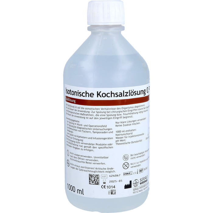 SERAG WIESSNER Isotonische Kochsalzlösung 0,9 %, 1000 ml Solution