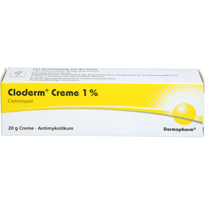 Cloderm Creme 1% Antimykotikum, 20 g Cream