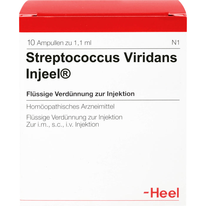 Heel Streptococcus Viridans Injeel flüssige Verdünnung, 10 pc Ampoules