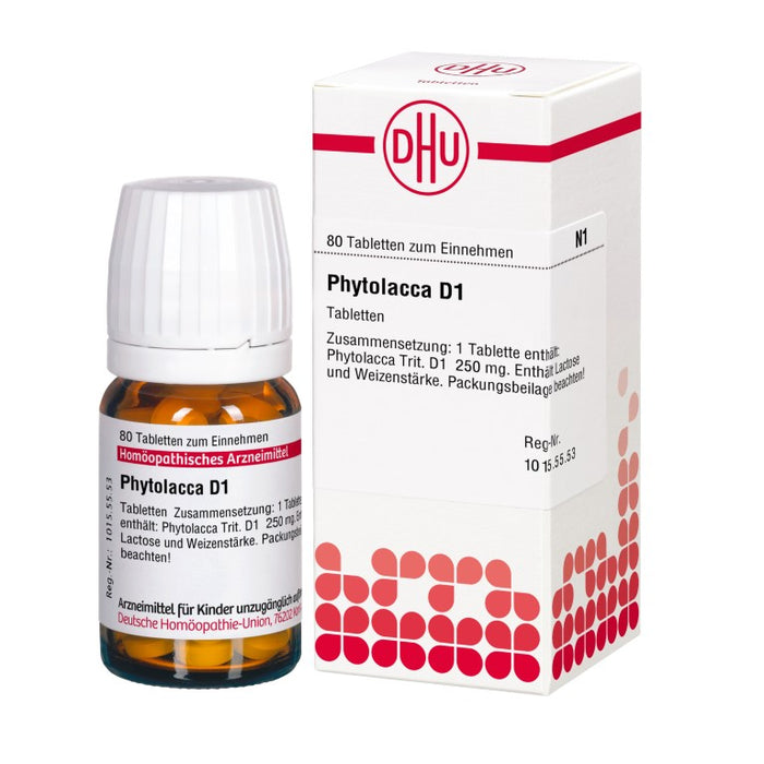 DHU Phytolacca D1 Tabletten, 80 pc Tablettes