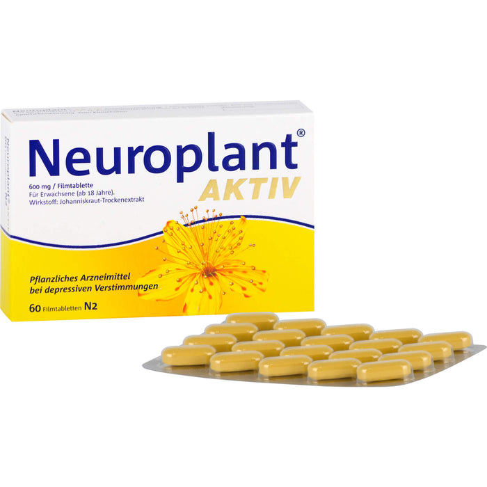 Neuroplant aktiv Filmtabletten bei depressiven Verstimmungen, 60 pcs. Tablets