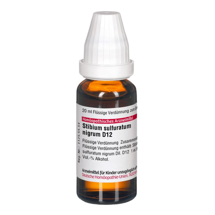 DHU Stibium sulfuratum nigrum D12 Dilution, 20 ml Lösung