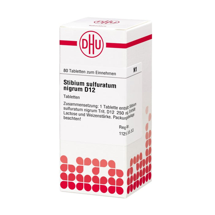 DHU Stibium sulfuratum nigrum D12 Tabletten, 80 pcs. Tablets