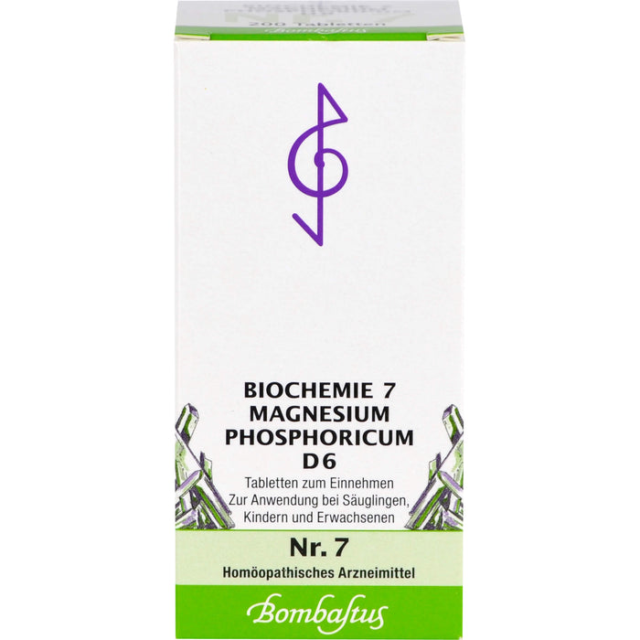 Biochemie 7 Magnesium phosphoricum Bombastus D6 Tbl., 200 pc Tablettes