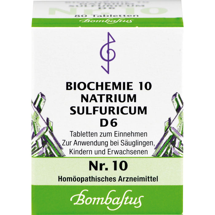 Biochemie 10 Natrium sulfuricum Bombastus D6 Tbl., 80 St TAB