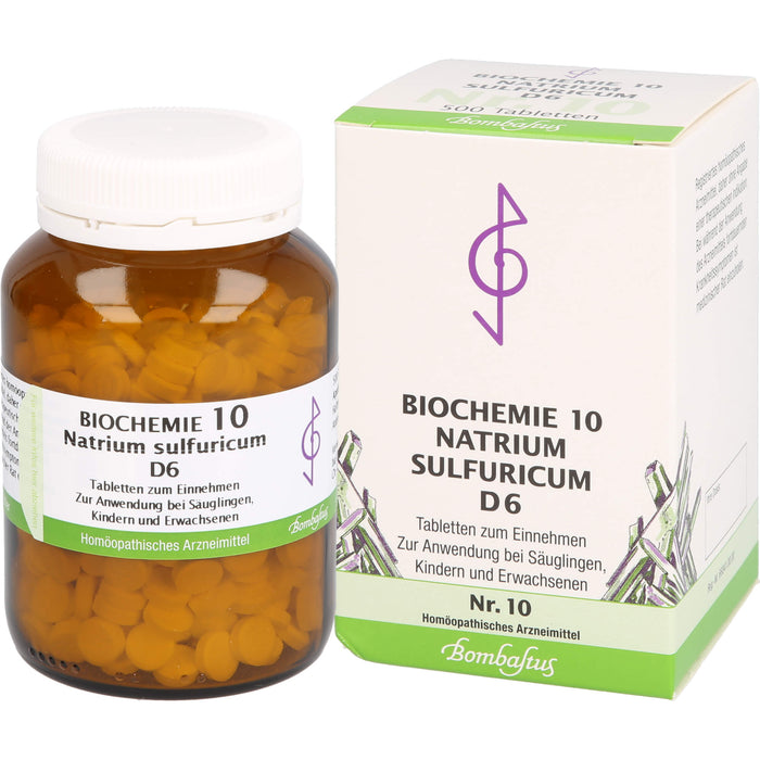 Biochemie 10 Natrium sulfuricum Bombastus D6 Tbl., 500 St TAB