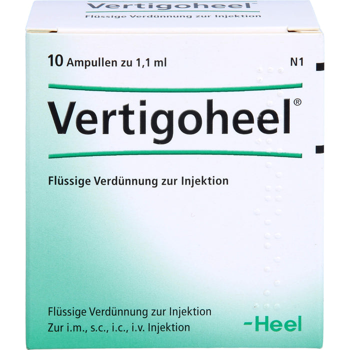 Vertigoheel Flüssige Verdünnung zur Injektion, 10 pc Ampoules