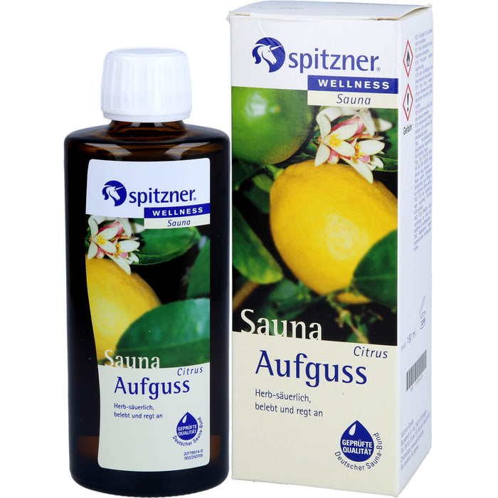 Spitzner Saunaaufguss Citrus Wellness, 190 ml Concentrate