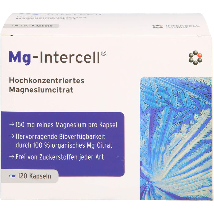 Mg-Intercell hochkonzentriertes Magnesiumcitrat Kapseln, 120 pcs. Capsules