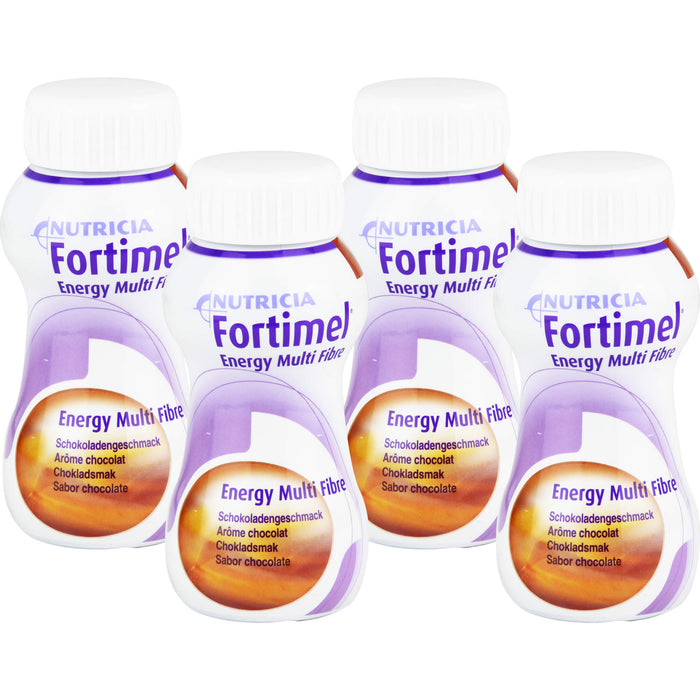 Fortimel Energy Multi Fibre Schokoladengeschmack, 8X4X200 ml FLU