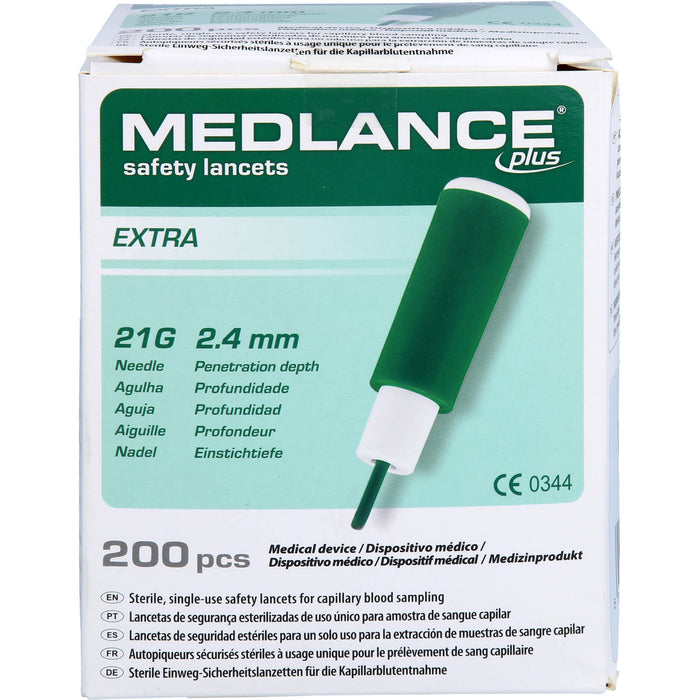 MEDLANCE PLUS Extra Sicherheitslanzetten 21G, 200 St LAN