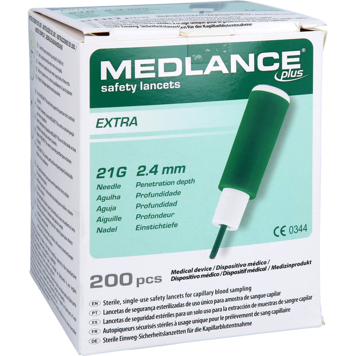 MEDLANCE PLUS Extra Sicherheitslanzetten 21G, 200 St LAN