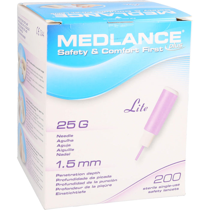 MEDLANCE PLUS Lite Sicherheitslanzetten 25 G, 200 pcs. Pack