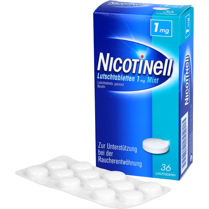 Nicotinell Mint Lutschtabletten zur Raucherentwöhnung, 36 pc Tablettes