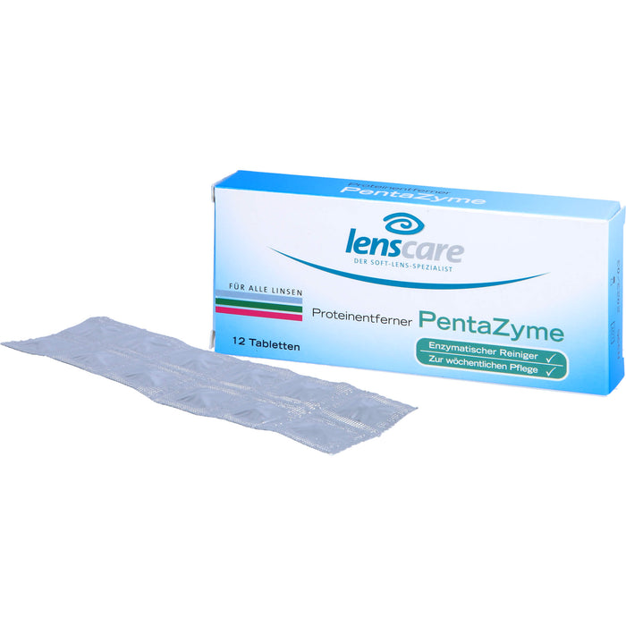 lenscare Proteinentferner PentaZyme für alle Linsen, 12 pc Tablettes