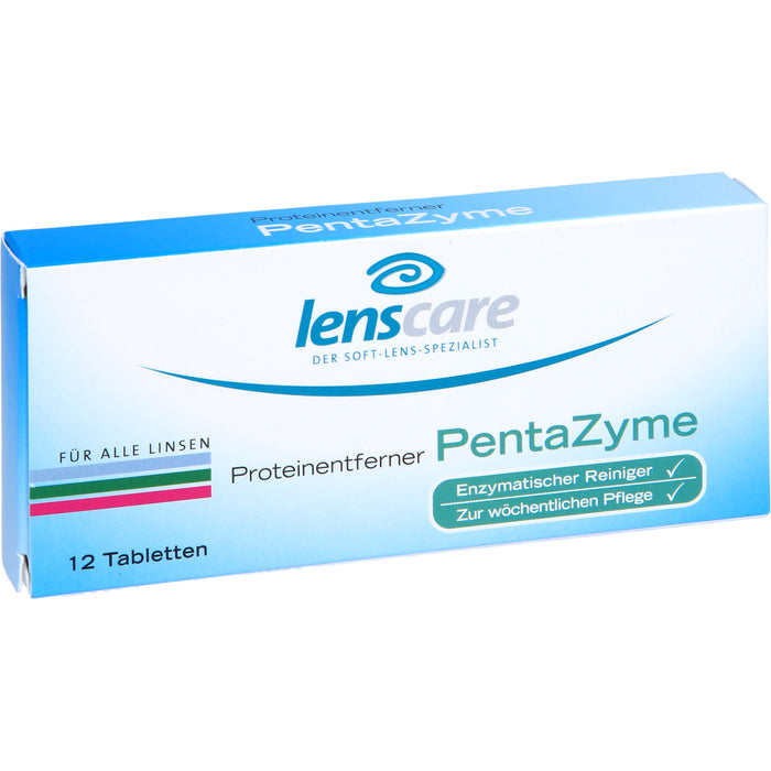 lenscare Proteinentferner PentaZyme für alle Linsen, 12 pc Tablettes