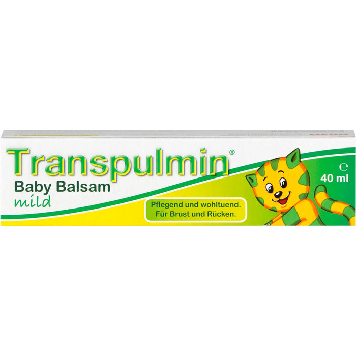 Transpulmin Baby Balsam mild für Brust und Rücken, 40 ml Crème