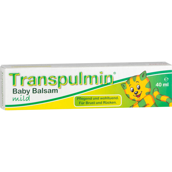 Transpulmin Baby Balsam mild für Brust und Rücken, 40 ml Crème