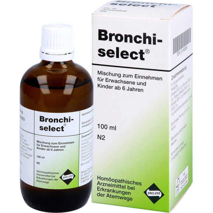 Bronchiselect Tropfen bei Erkrankungen der Atemwege, 100 ml Lösung