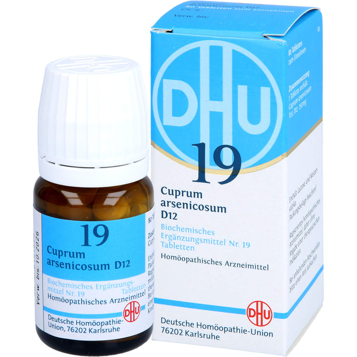 DHU Schüßler-Salz Nr. 19 Cuprum arsenicosum D12 Tabletten, 80 pc Tablettes