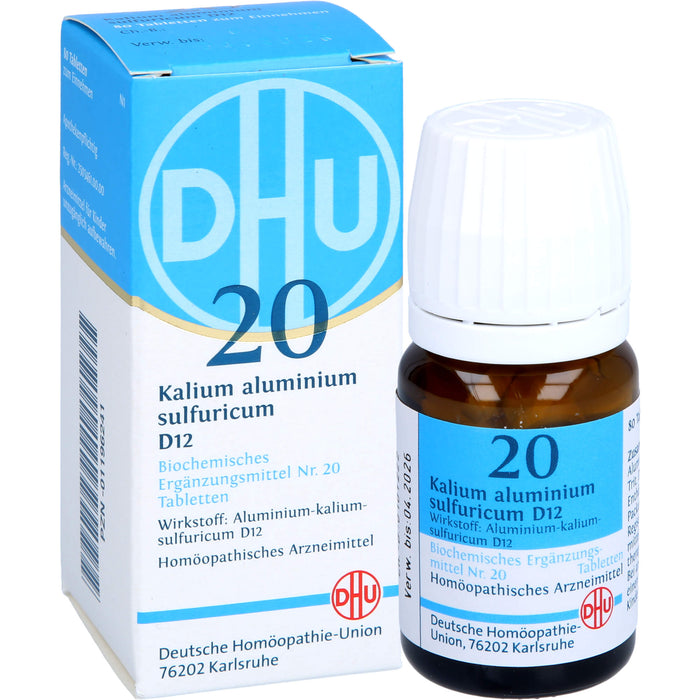 DHU Schüßler-Salz Nr. 20 Kalium aluminium sulfuricum D12 Tabletten, 80 pcs. Tablets