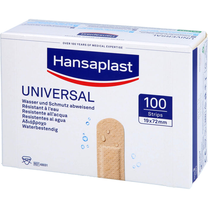 Hansaplast Universal Pflaster Strips Wasser und Schmutz abweisend, 100 pc Pansement