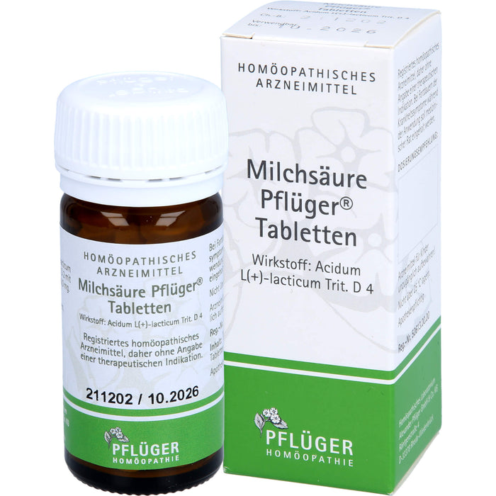 PFLÜGER Milchsäure Tabletten, 100 pcs. Tablets