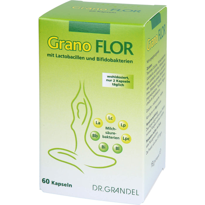 Grano Flor mit Lactobacillen und Bifidobakterien Kapseln, 60 pc Capsules