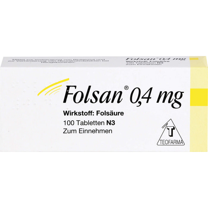 Folsan 0,4 mg Tabletten, 100 St. Tabletten