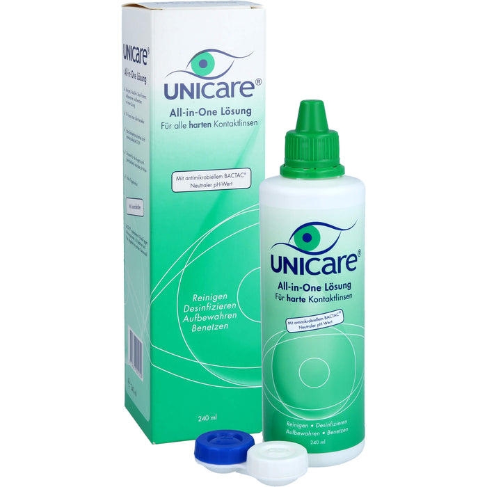 Unicare All-in-One Lösung für harte Kontaktlinsen, 240 ml Solution