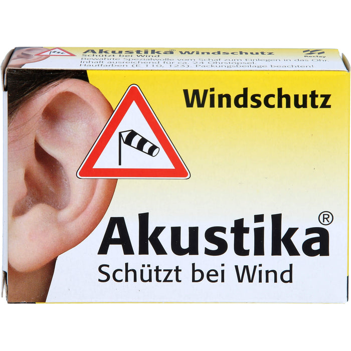 Akustika Windschutz Spezialwolle für das Ohr, 1 St. Packung