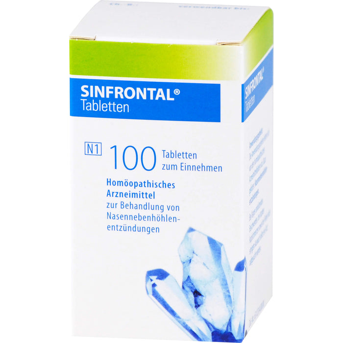 SINFRONTAL Tabletten bei Nasennebenhöhlenentzündung, 100 pc Tablettes