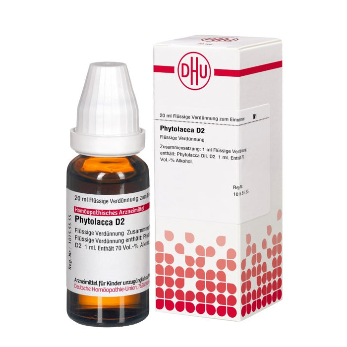 DHU Phytolacca D2 Dilution, 20 ml Lösung