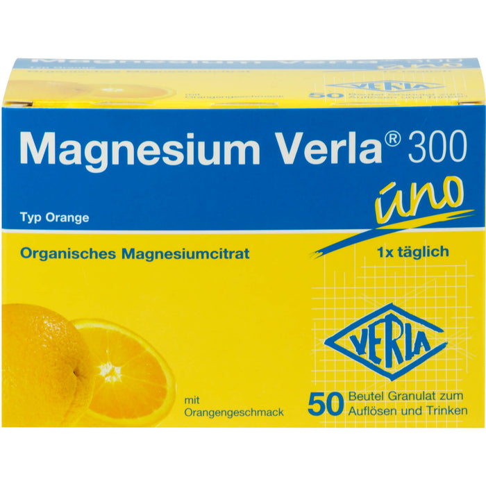 Magnesium Verla 300 uno Typ Orange Granulat, 50 pcs. Sachets