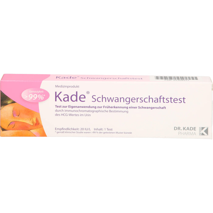 Kade Schwangerschaftstest zur Früherkennung, 1 pc Test