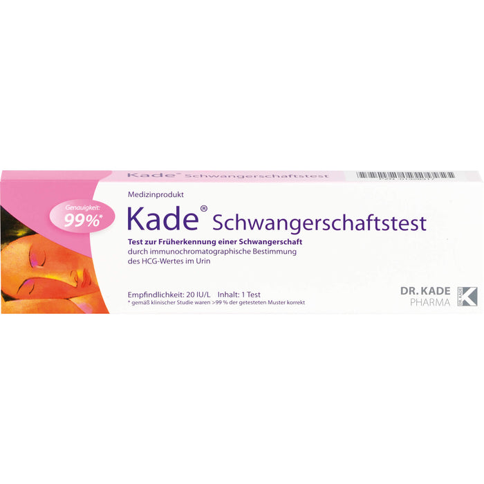 Kade Schwangerschaftstest zur Früherkennung, 1 pcs. Test