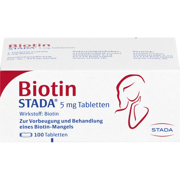 Biotin STADA 5 mg Tabletten, 100 pcs. Tablets