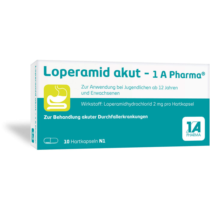 Loperamid akut - 1 A Pharma Hartkapseln, 10 pc Capsules